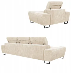Zestaw mebli wypoczynkowych salonu Savio Sofa 3os fotele beż Family Meble