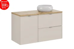 Zestaw Meblowy 100 Cm Z Blatem I Umywalką Nablatową Wiki Set-Bc B Artisan