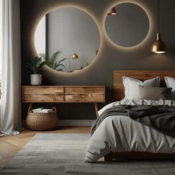 Zestaw okrągłych luster łazienkowych z podświetleniem - KOŁA LED ZESTAW