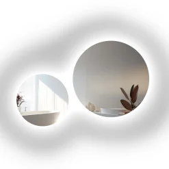 Zestaw okrągłych luster łazienkowych z podświetleniem - KOŁA LED ZESTAW