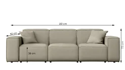 Zestaw 3+1+1 Patio, tkanina Odyssey, anthracite (03)