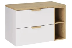 Zestaw pod umywalkę ASTER WHITE 80cm biały mat - z blatem COMAD 1 szt.