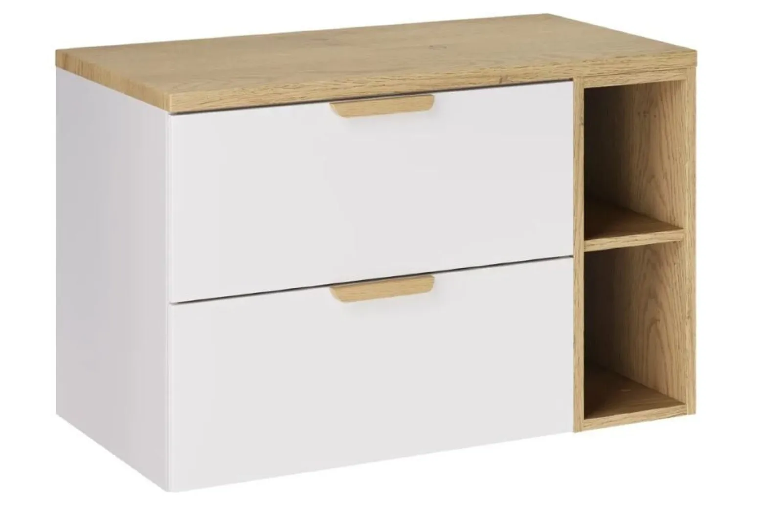 Zestaw pod umywalkę ASTER WHITE 80cm biały mat - z blatem COMAD 1 szt.