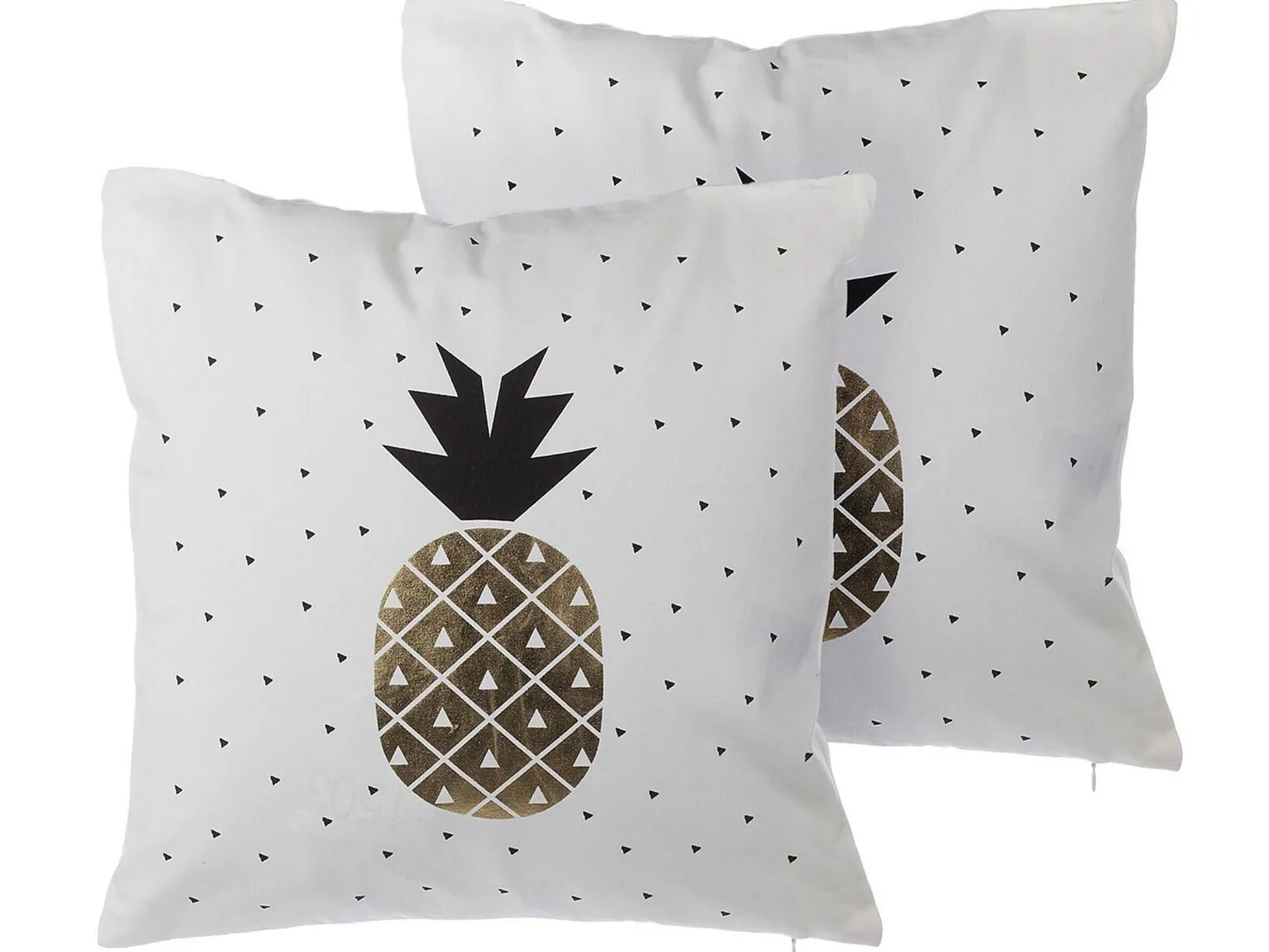 Zestaw 2 poduszek ozdobnych ananas 45x45