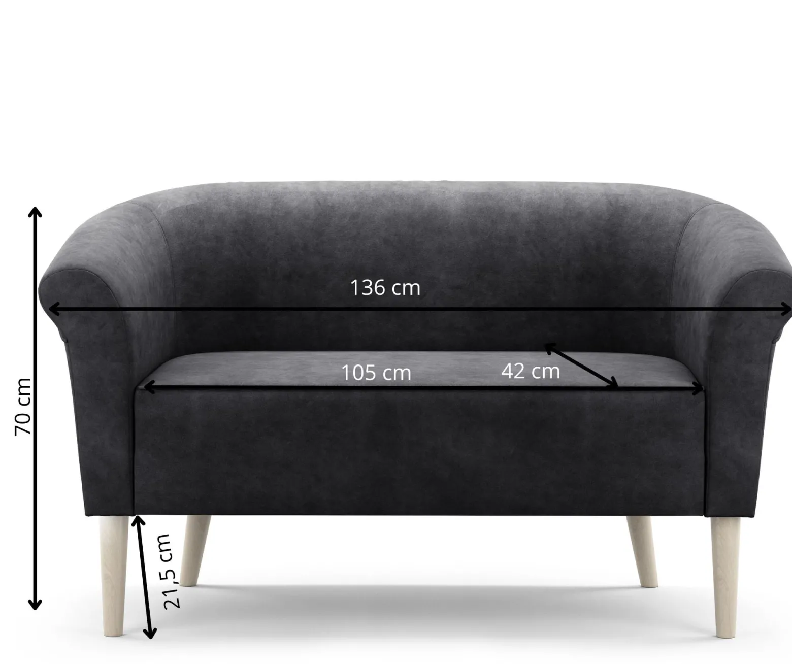 Zestaw skandynawski Espero 2+1+1 monolith 95
