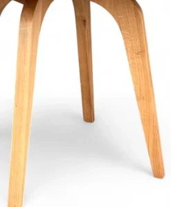 Zestaw stół Dębowy 100cm okrągły + 4 krzesła dębowe tkanina Bellini