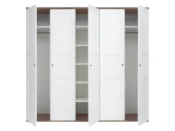 Zestaw Stockholm szafa i łóżko 160x200 sosna andersen biała