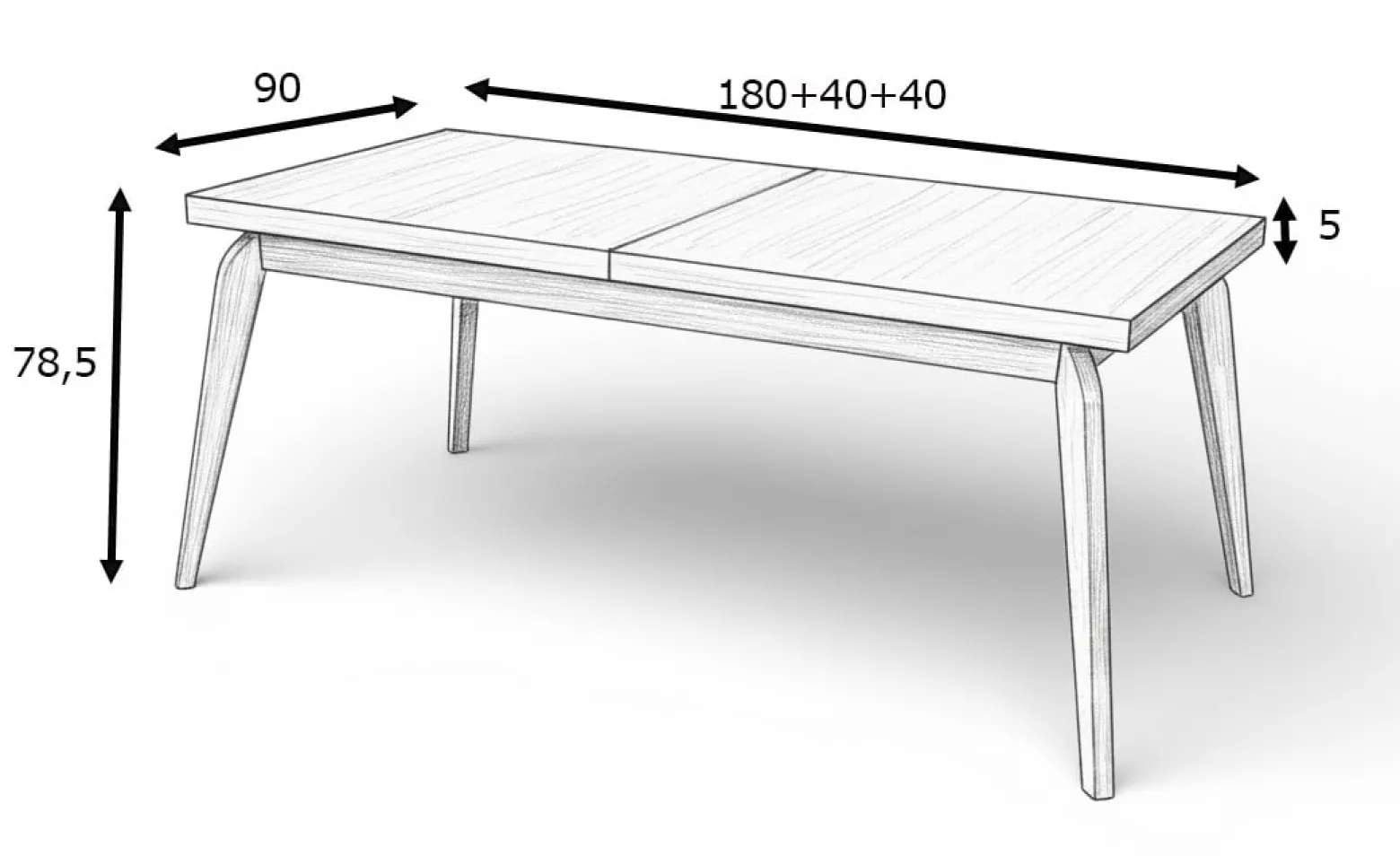 Zestaw Stół Okrągły Fornirowany 120/220cm + 4 krzesła dębowe sztaplowane