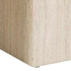 Zestaw 2 STOLIKÓW KAWOWYCH Dice Z MDF beżowy trawertyn