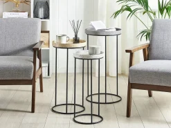 Zestaw 3 stolików pomocniczych do salonu