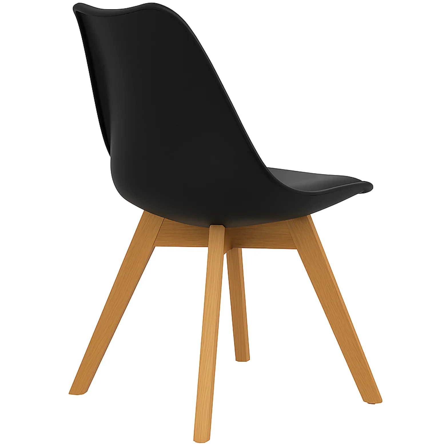Zestaw Stół prostokątny 120 x 60cm Dąb Jasny + 4 Krzesła