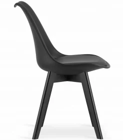 Zestaw stół prostokątny 120x80 craft + 4 krzesła MARK czarne