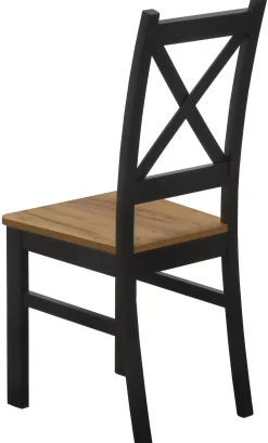 Zestaw stół 100x70 z 2 krzesłami M019-2 Czarny/Dąb Craft