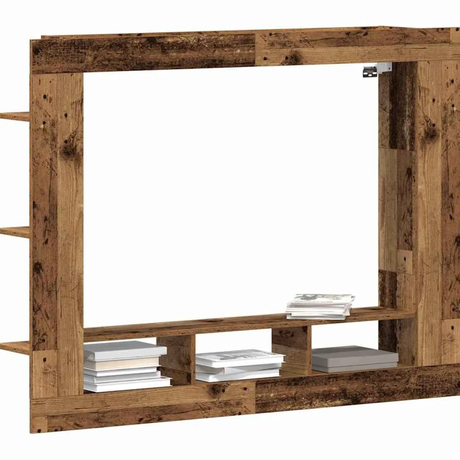 Zestaw Szafek RTV Szafka pod Telewizor Meblościanka Brąz 152 x 22 x 113 cm