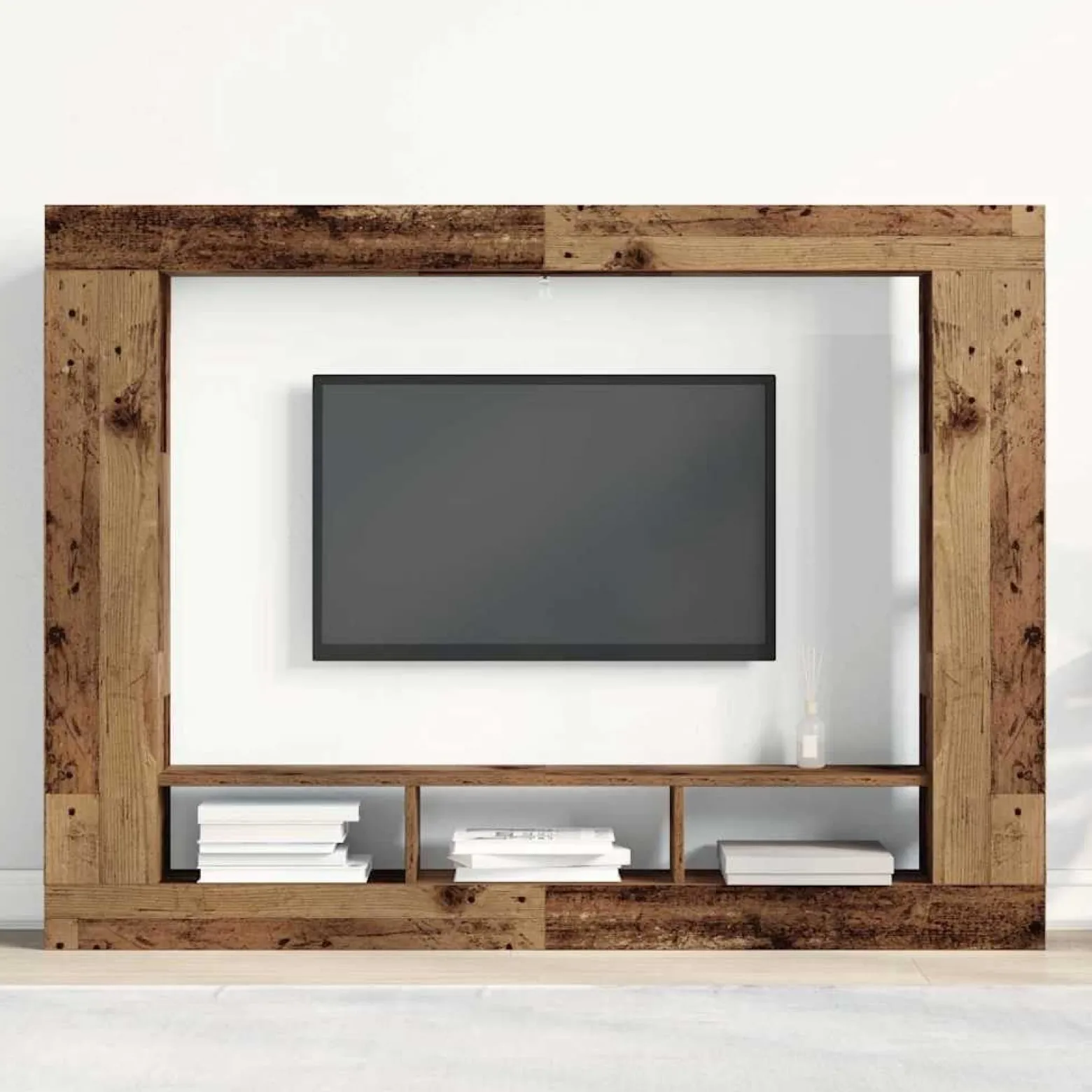 Zestaw Szafek RTV Szafka pod Telewizor Meblościanka Brąz 152 x 22 x 113 cm