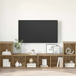 Zestaw szafek RTV 4 szt. dąb artisan 37 x 35 x 72 cm