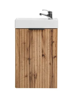 Zestaw szafka 40 cm + umywalka ADEL dąb wotan