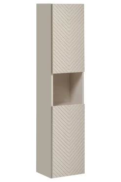 Zestaw Szafka 2 Szuflady 60 cm z Blatem i Słupek Wysoki Viva Cashmere