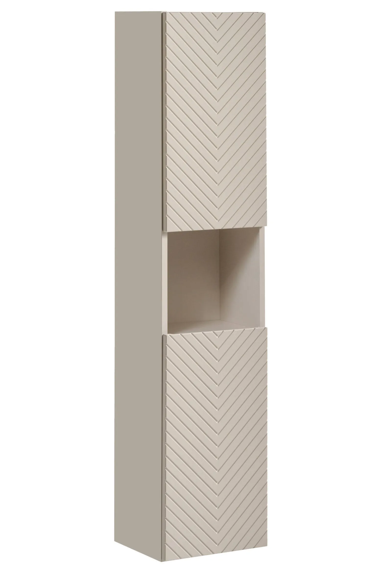 Zestaw Szafka 2 Szuflady 60 cm z Blatem i Słupek Wysoki Viva Cashmere