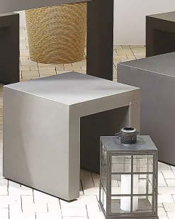 Zestaw 2 szt stołków betonowych szary