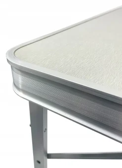Zestaw turystyczny kempingowy składany stół + 2 ławki SC1004 szary