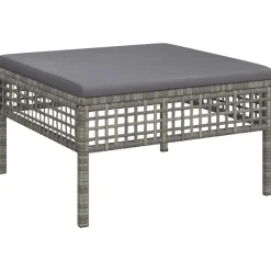 Zestaw wypoczynkowy do ogrodu Szary Technorattan narożna + 2x sofa
