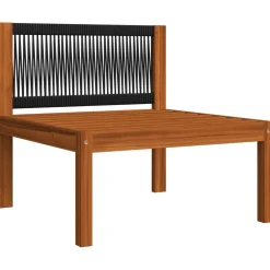 Zestaw wypoczynkowy do ogrodu Biały Drewno akacjowe hjørne + 2x sofa