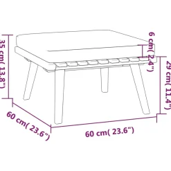 Zestaw wypoczynkowy do ogrodu Brąz Drewno akacjowe 3x hjørne + 5x sofa