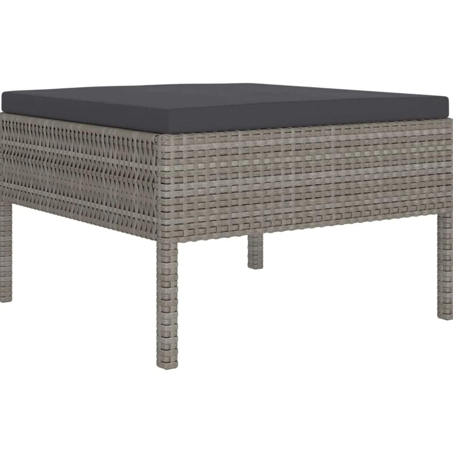 Zestaw wypoczynkowy do ogrodu Szary Technorattan 2x narożna + 5x sofa