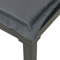 Zestaw wypoczynkowy do ogrodu Czarny Stal 2x hjørne + sofa środkowa