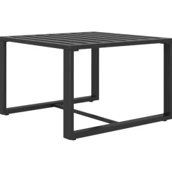 Zestaw wypoczynkowy do ogrodu Antracyt Aluminium 4x sofa środkowa + 2x