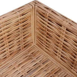 Zestaw wypoczynkowy, 18 elementów, naturalny rattan