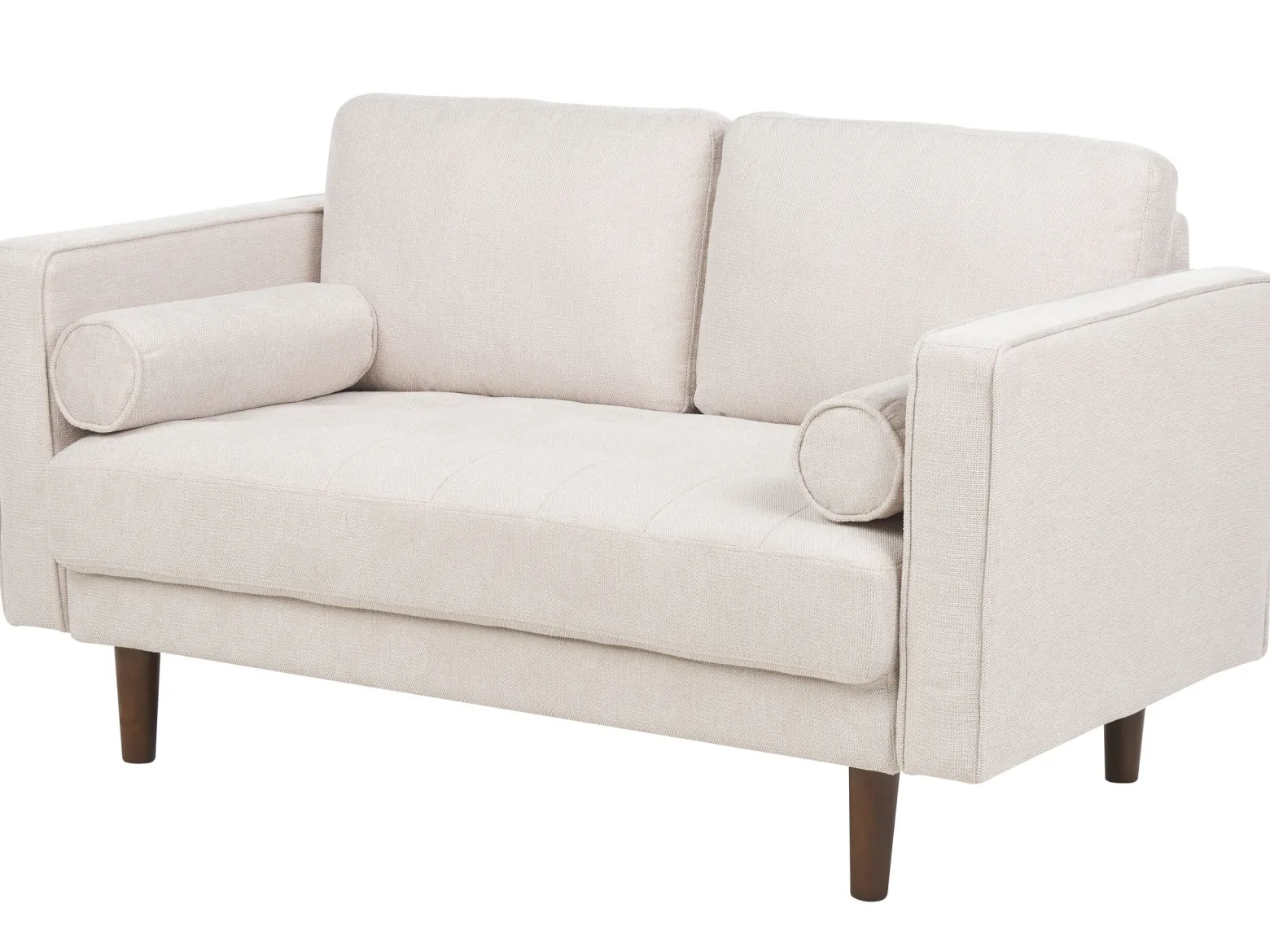 Zestaw wypoczynkowy 3-osobowy sofa fotel beżowy