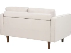Zestaw wypoczynkowy 3-osobowy sofa fotel beżowy