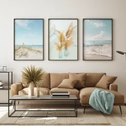 ZESTAW 3X Plakat Morski Pejzaż 30x40cm