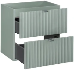 Zestaw z blatem oak i umywalkami Pati 120 cm Line Reed Green