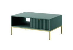 Zielona Ława Stolik Kawowy na metalowych nóżkach 104cm Nilo ps