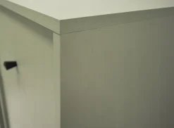 ZIELONA KOMODA AVILA 100 cm CZARNE Metalowe Nogi Uchwyt 2D2S