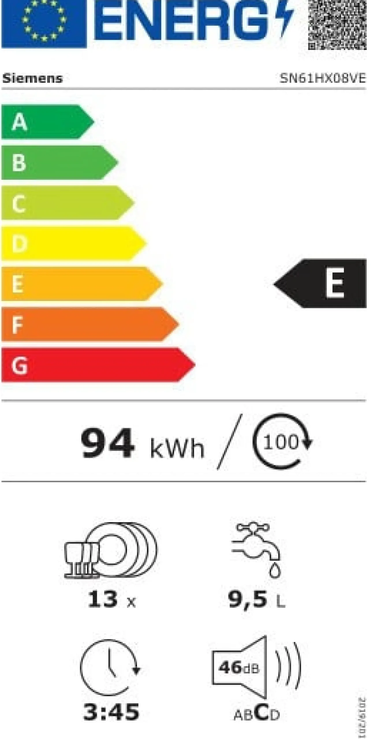 Zmywarka Siemens SN61HX08VE